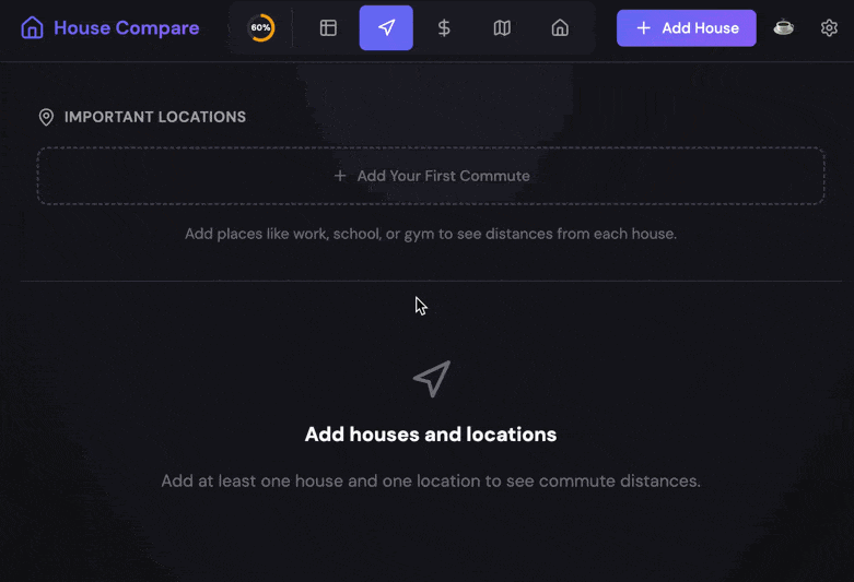 Add commute locations